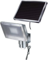 LED-zonnecelspot SOL 80 ALU IP44 met infrarood bewegingsmelder 8xLED 0,5W 350lm Kabel lengte 4,75m Kleur ALU