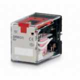 Relay, plug-in, 14-pin, 4PDT, 5 A, mech & LED indicators, test button, label facility
