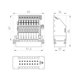 KLEMADAPTER BAS SAS KR 16 4,0 50