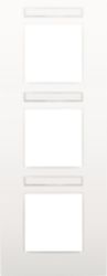 3-fold faceplate with 71 mm centre-to-centre distance, vertical, with