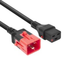 PL0001 POWERCORD C19L-C20DL BK 1.0M