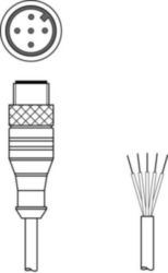 Aansluitkabel KS U-M12-5A-P1-020