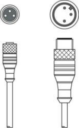 Verbindingskabel KDS U-M8-3A-M12-3A-V1-010