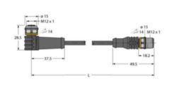 Actuator- en sensorkabel / PUR, verbindingsleiding