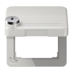 Klapdeksel CD500 licht grijs met slot