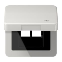 Klapdeksel CD500 li.grijs met symb.LAN