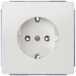 DELTA style, titanium white SCHUKO socket outlet 10/16 A 250 V cover p