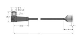 Actuator- en sensorkabel / PVC, Aansluitkabel