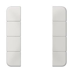 KNX tastafd.compl. 4-v. CD500 lichtgrijs