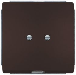 DELTA style outlet plate, chocolate