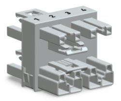 3-way distribution connector 4-pole Cod. B pink