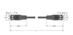 Actuator- en sensorkabel / PUR, verbindingsleiding