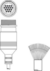 Aansluitkabel KD S-M30-16A-V1-100