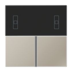 KNX RCD compact tastafdekking edelstaal