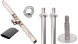 Starter kit for earth rod screwable, 6-piece