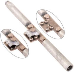 Connector for earth rod screwable HDG St(St/tZn) D20mm L320mm thread M