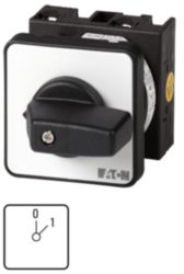 ON-OFF switches, T0, 20 A, centre mounting, 1 contact unit(s), Contact