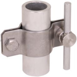 Air-term. rod StSt connection bracket D40 f. Rd 6-10 mm