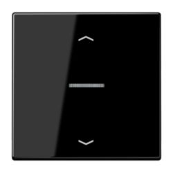 eNet taster LS 1v stand. zwart pijl