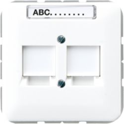 Afdekking CD500 a.wit v.mod.jack 2-vdg.