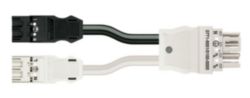 geconfectioneerde Y-kabel;Eca;2 x steker / bus;