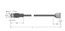 Actuator- en sensorkabel / PVC, Aansluitkabel