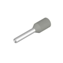 Wire end ferrule, insulated, 0.75 mm², Stripping length: 10 mm, grey