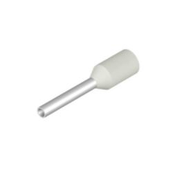 Wire end ferrule, insulated, 0.5 mm², Stripping length: 10 mm, white