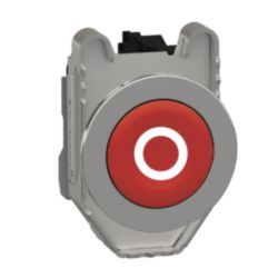 Verzonken drukknop rood, 1NC