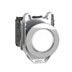 Verzonken verlichte drukknop wit,