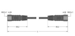 Actuator- en sensorkabel / TPE, M23-aansluitkabel