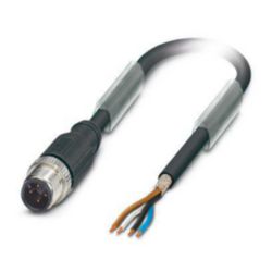 SAC-4P-M12MS/1,0-PUR SH BK OBS