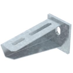 Wall and support bracket with welded head plate B110mm, St, FT