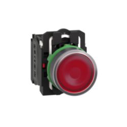 VERLICHTE DRUKKNOP P-LED RD