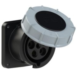 CEE inbouw wandcontactdoos recht 63A 5p 7h