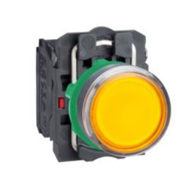 VERLICHTE DRUKKNOP <lt/>250VAC BA9S ORANJE