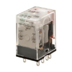 Relay, plug-in, 8-pin, DPDT, 7 A, mechanical & LED indicators, 24 VAC