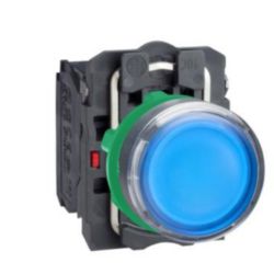 VERLICHTE DRUKKNOP P-LED BL