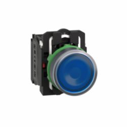 VERLICHTE DRUKKNOP P-LED BL