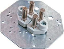 MOUNTING PLATE WITH 4X4MM TERMINALS BC31