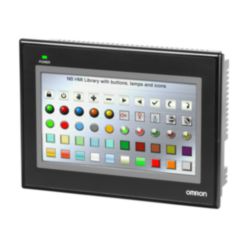 Touch screen HMI, 7 inch WVGA (800 x 480 pixel), TFT color