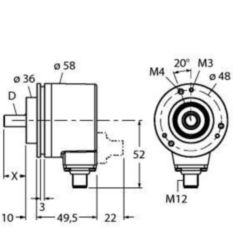 Absolute encoder - Multiturn, Industrial-Line