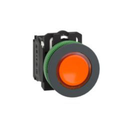 KUN.VERZ.VERL.DRUK.ORANJE 120VAC 1NO 1NC
