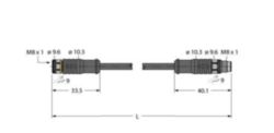 Actuator- en sensorkabel / PUR, Verlengkabel