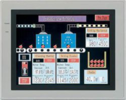 Touch screen HMI, 10.4 inch display, TFT LCD, 8 colours, 640 x 480 pix