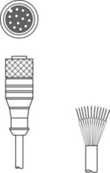 Aansluitkabel KD U-M12-CA-P1-020