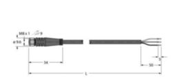 Actuator- en sensorkabel / PVC, Aansluitkabel