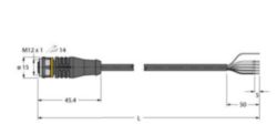Actuator- en sensorkabel / PUR, Aansluitkabel