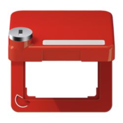 Klapdeksel CD500 rood met slot