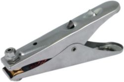 Earthing tongs L 205mm StSt for Rd -55/Fl -45mm  BASF